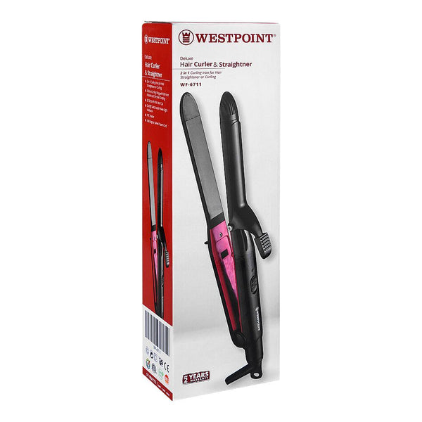 West Point Deluxe Hair Curler & Straightener, 51W, WF-6711, Straightener & Curler, Westpoint, Chase Value