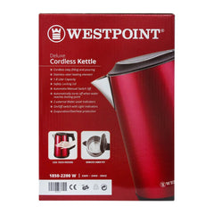 West Point Electric Kattle 1.7L WF-6174, Coffee Maker & Kettle, West Point, Chase Value