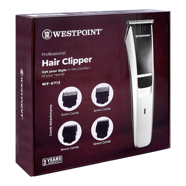 West Point Professional Hair Clipper, 100-240V, WF-6713, Shaver & Trimmers, Westpoint, Chase Value