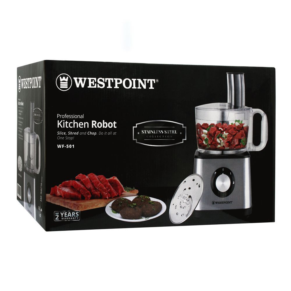 West Point Professional Kitchen Robot, Slice + Shred + Chop, 500W, WF-501, Chopper, Westpoint, Chase Value