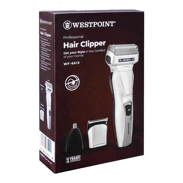 Westpoint Professional Hair Clipper WF-6613 - Silver, Shaver & Trimmers, Westpoint, Chase Value