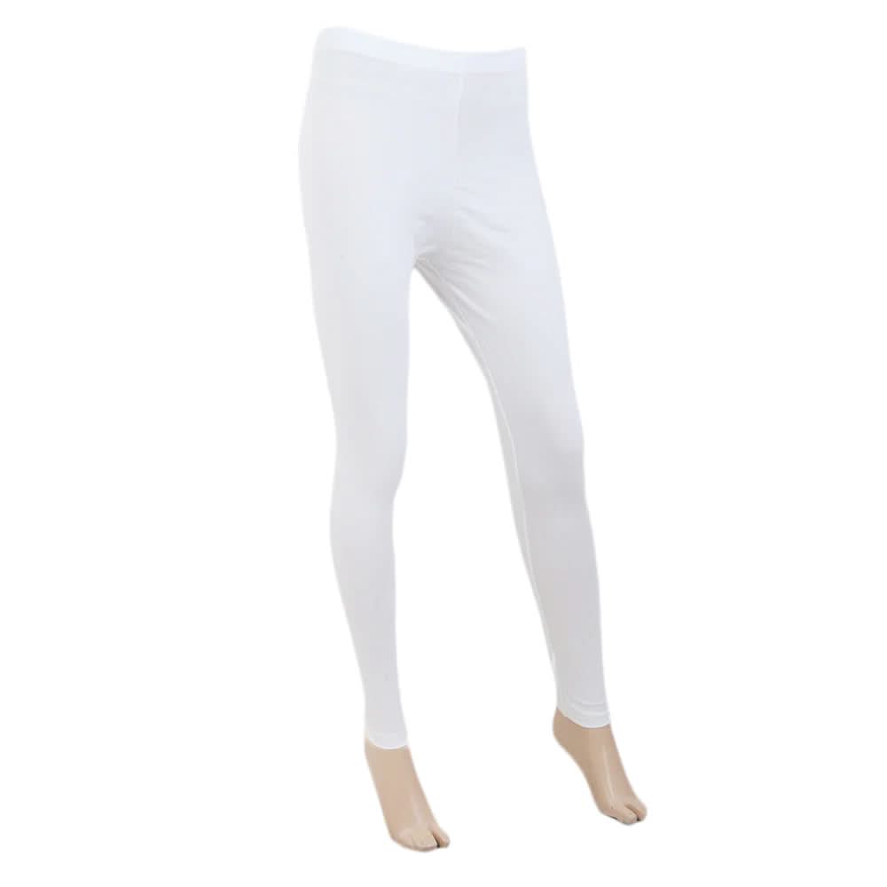 Women's Plain Tights - Off White, Women Pants & Tights, Chase Value, Chase Value