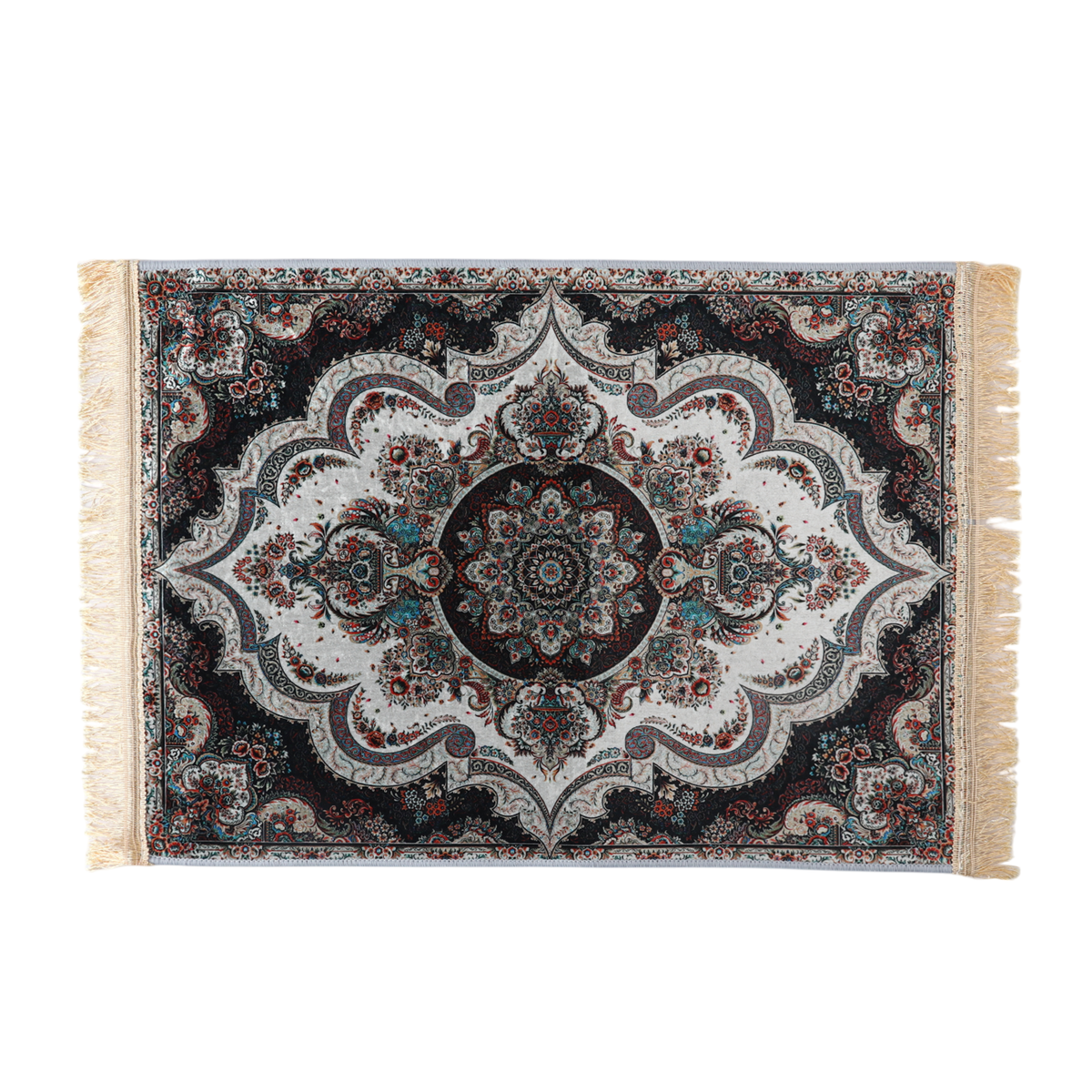 Kashan Persian Rug Medium - 50*68 - White, Mats, Chase Value, Chase Value