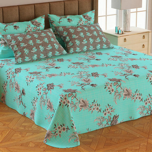 5Pcs Double Bedsheet Set - Y10, Double Size Bed Sheet, Chase Value, Chase Value