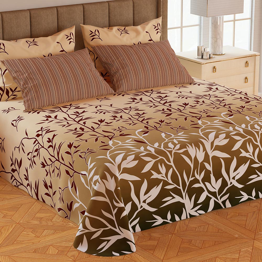 5Pcs Double Bedsheet Set - Y12, Double Size Bed Sheet, Chase Value, Chase Value