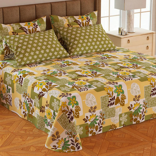 5Pcs Double Bedsheet Set - Y3, Double Size Bed Sheet, Chase Value, Chase Value