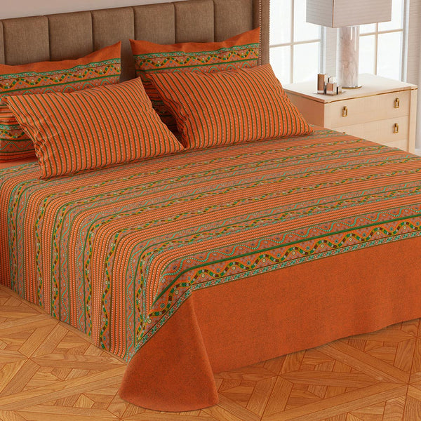 5Pcs Double Bedsheet Set - Y6, Double Size Bed Sheet, Chase Value, Chase Value