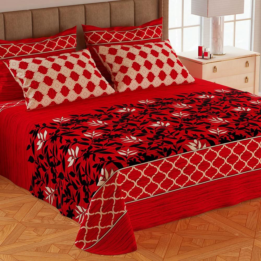 5Pcs Double Bedsheet Set - Y9, Double Size Bed Sheet, Chase Value, Chase Value