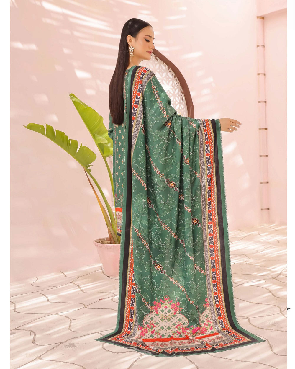 Zartaj By RA-Bin Hameed Emboridered Linen Unstitched 3Pcs Suit - 4, Women, 3Pcs Shalwar Suit, Rana Arts, Chase Value