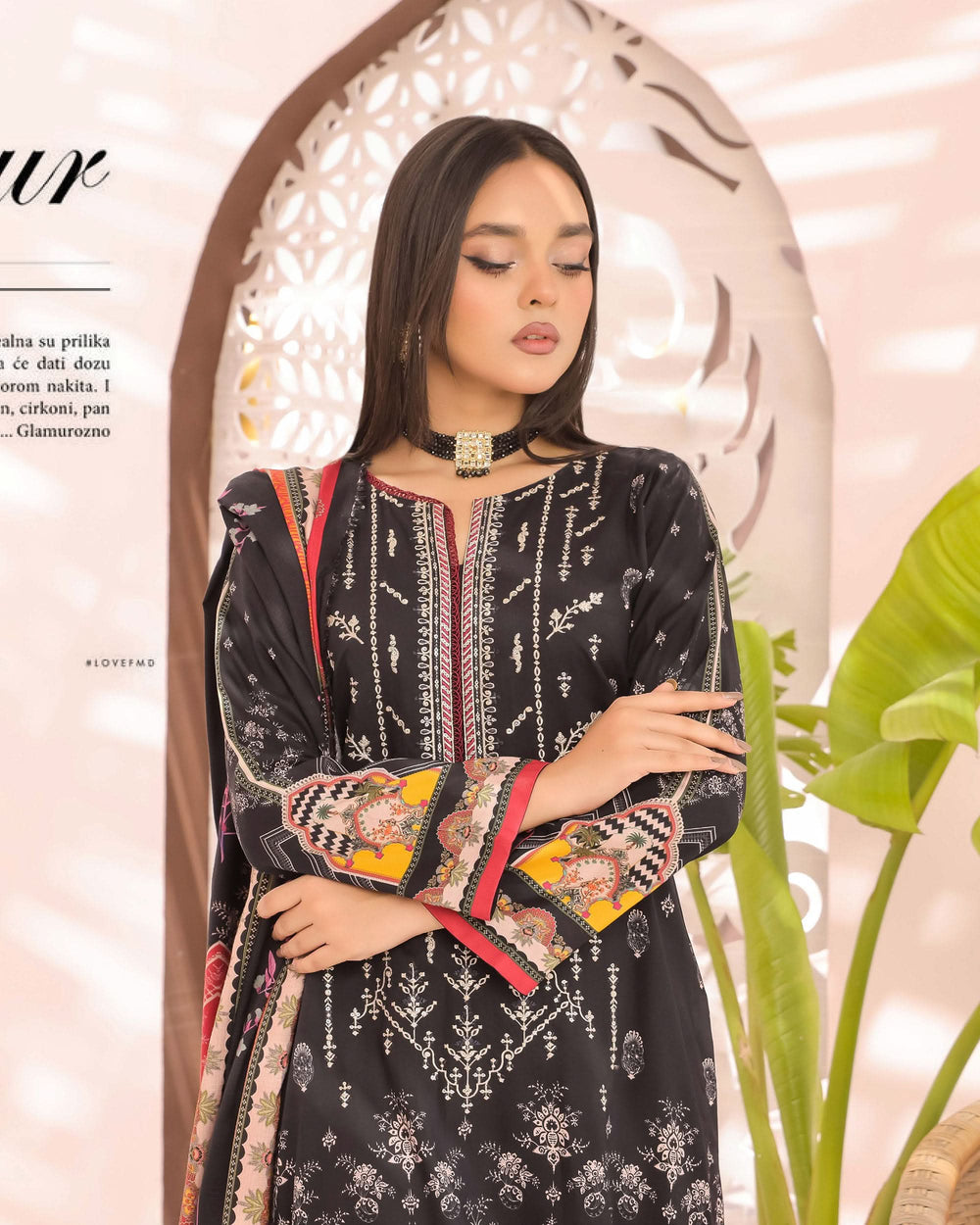 Zartaj By RA-Bin Hameed Emboridered Linen Unstitched 3Pcs Suit - 1, Women, 3Pcs Shalwar Suit, Rana Arts, Chase Value