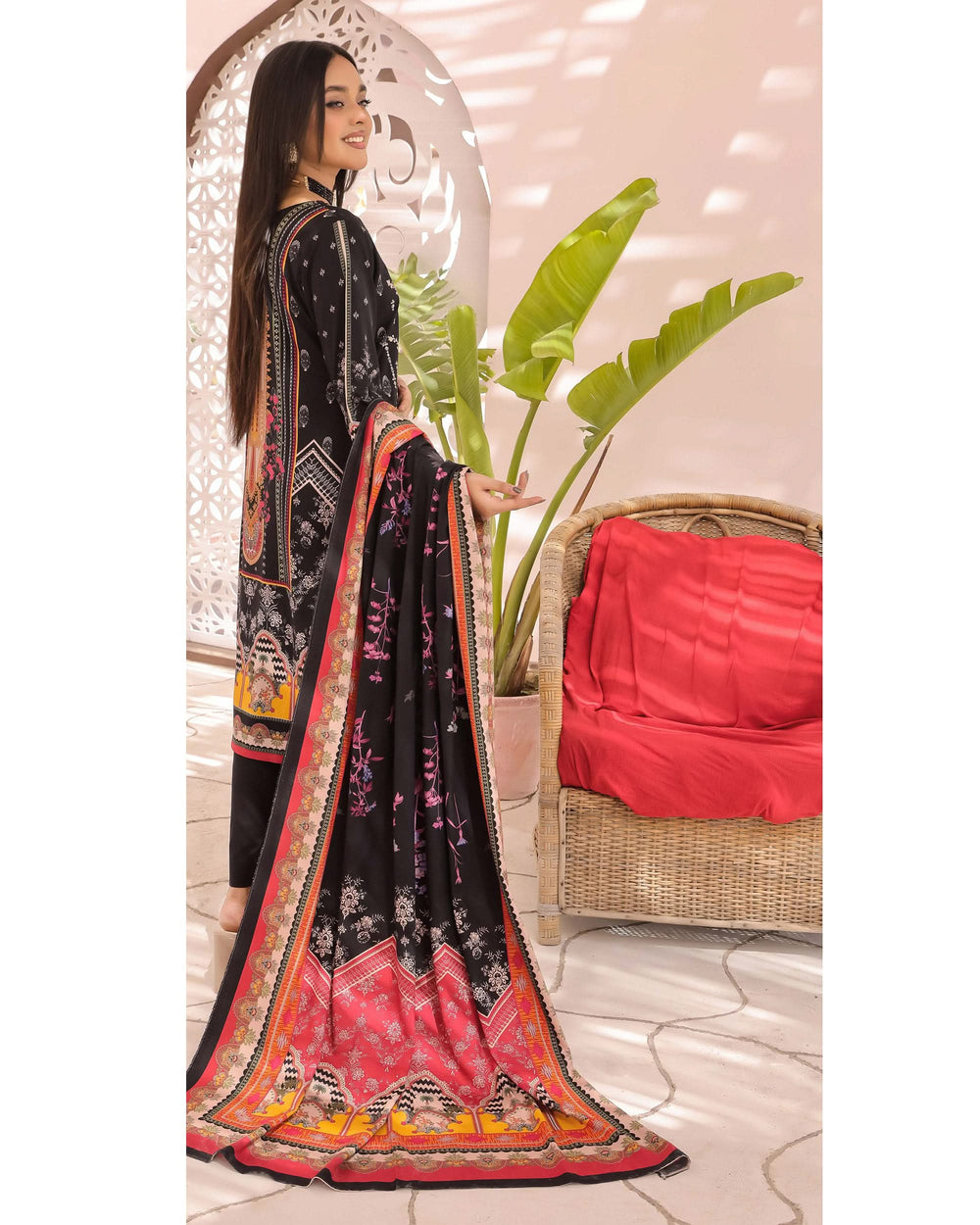 Zartaj By RA-Bin Hameed Emboridered Linen Unstitched 3Pcs Suit - 1, Women, 3Pcs Shalwar Suit, Rana Arts, Chase Value