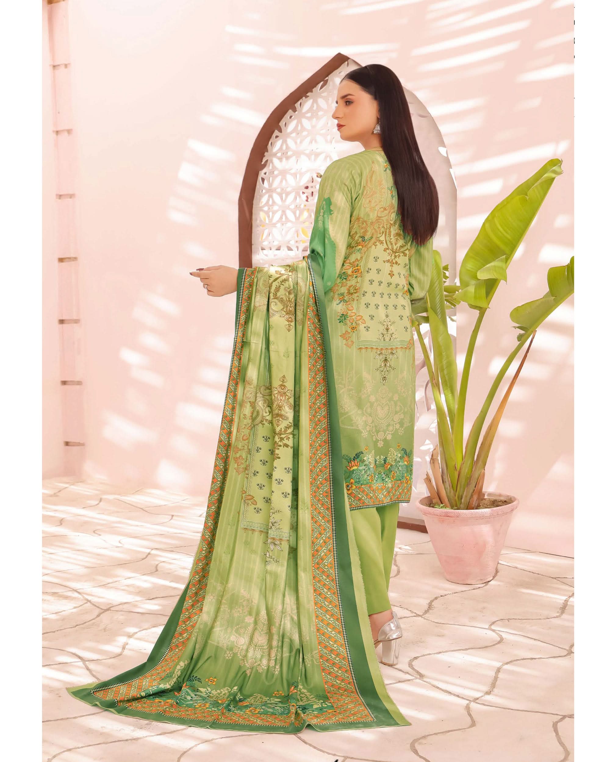 Zartaj By RA-Bin Hameed Emboridered Linen Unstitched 3Pcs Suit - 5, Women, 3Pcs Shalwar Suit, Rana Arts, Chase Value