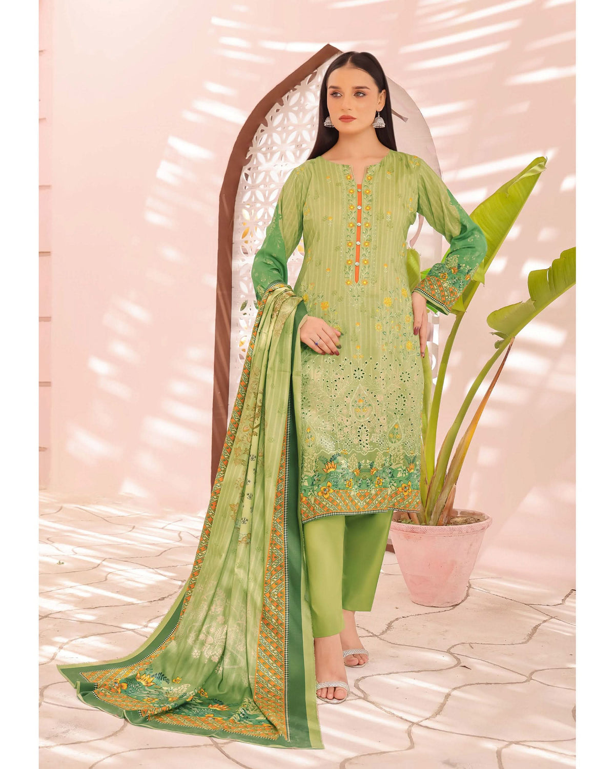 Zartaj By RA-Bin Hameed Emboridered Linen Unstitched 3Pcs Suit - 5, Women, 3Pcs Shalwar Suit, Rana Arts, Chase Value