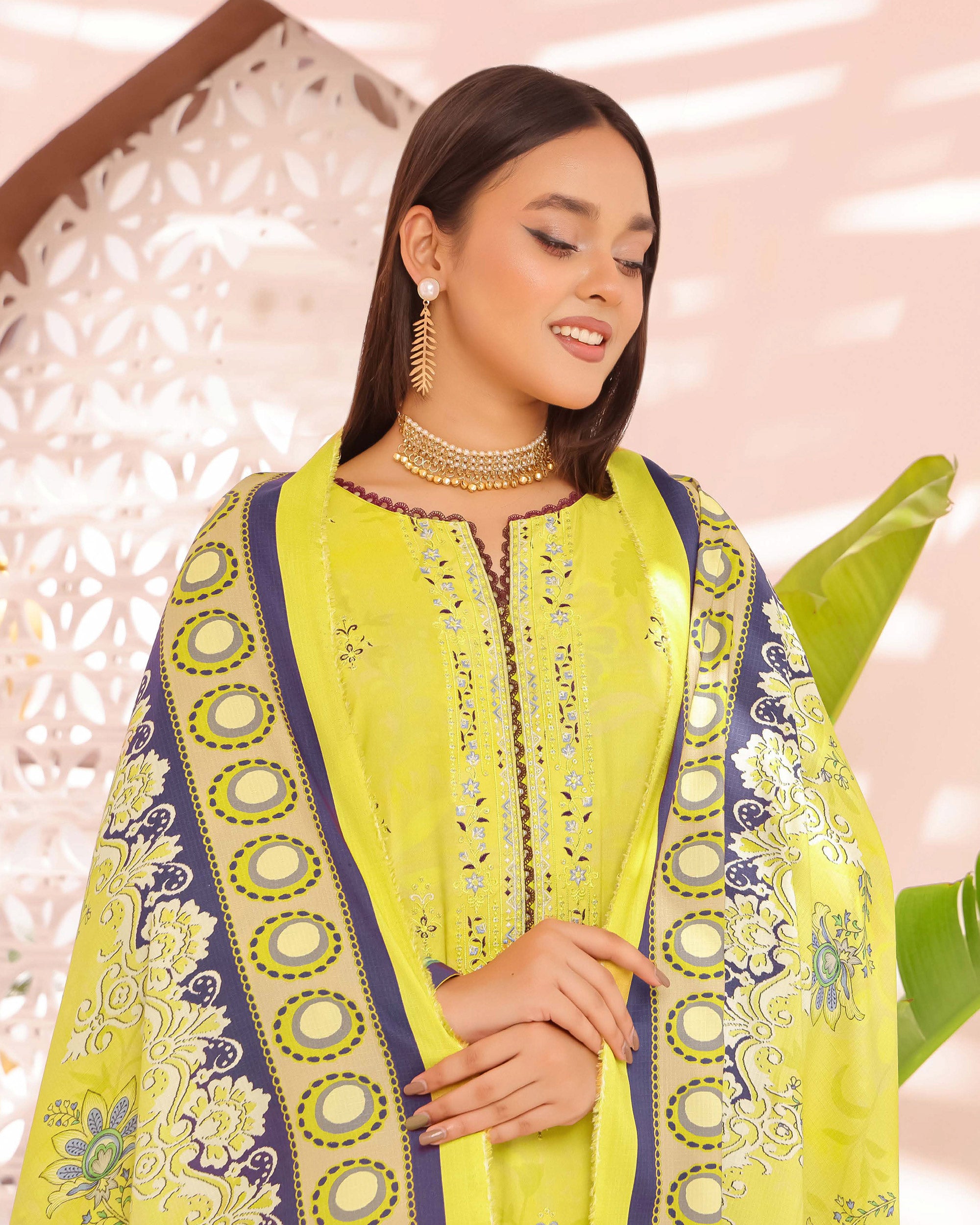 Zartaj By RA-Bin Hameed Emboridered Linen Unstitched 3Pcs Suit - 10, Women, 3Pcs Shalwar Suit, Rana Arts, Chase Value