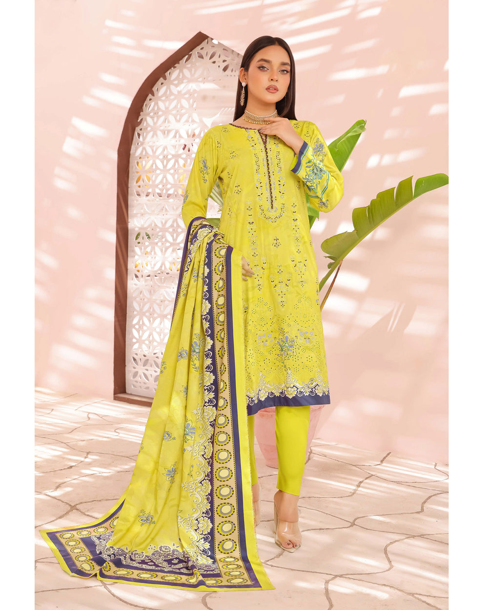 Zartaj By RA-Bin Hameed Emboridered Linen Unstitched 3Pcs Suit - 10, Women, 3Pcs Shalwar Suit, Rana Arts, Chase Value