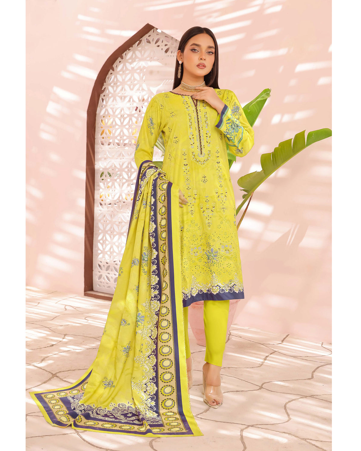 Zartaj By RA-Bin Hameed Emboridered Linen Unstitched 3Pcs Suit - 10, Women, 3Pcs Shalwar Suit, Rana Arts, Chase Value