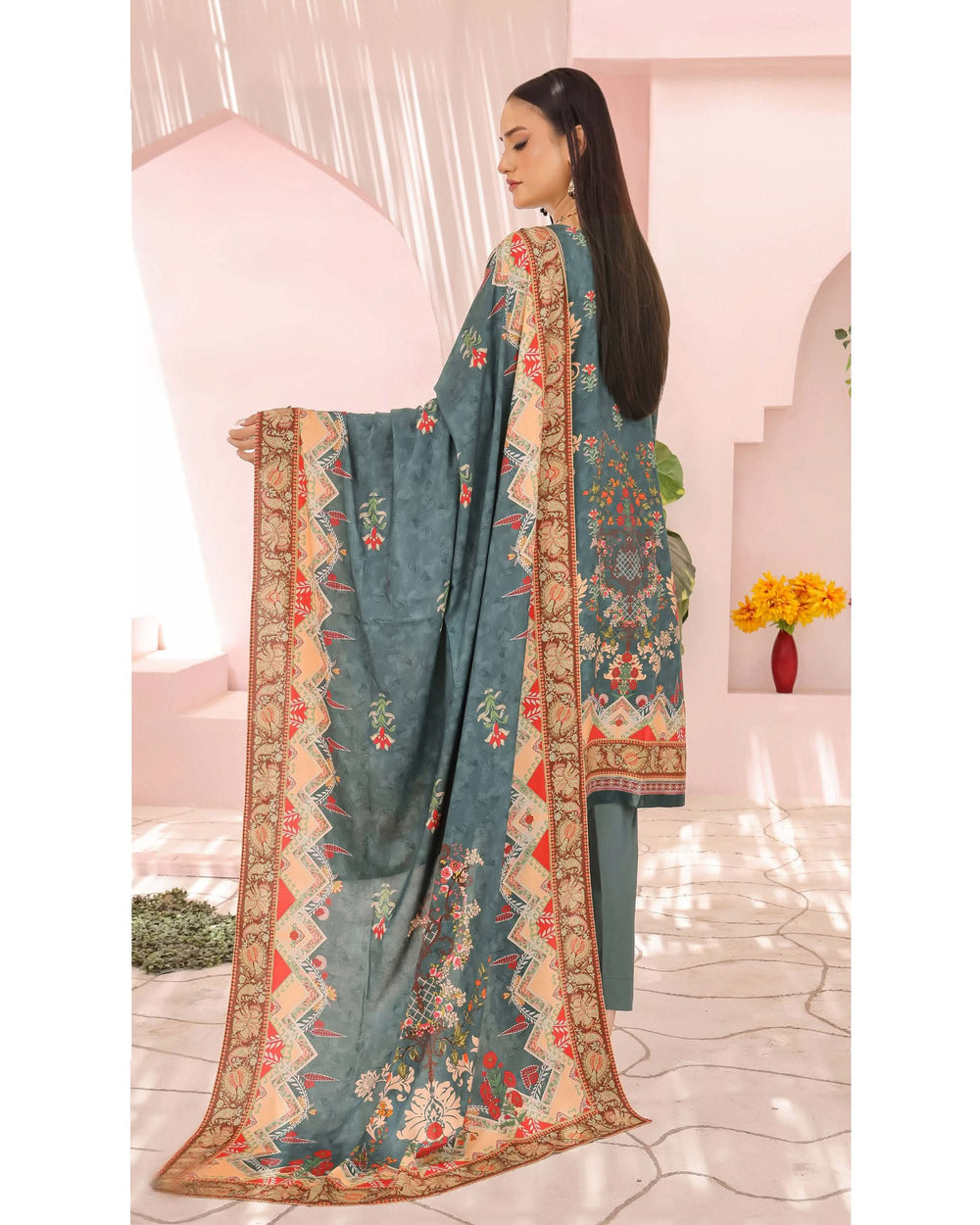 Zartaj By RA-Bin Hameed Emboridered Linen Unstitched 3Pcs Suit - 3, Women, 3Pcs Shalwar Suit, Rana Arts, Chase Value
