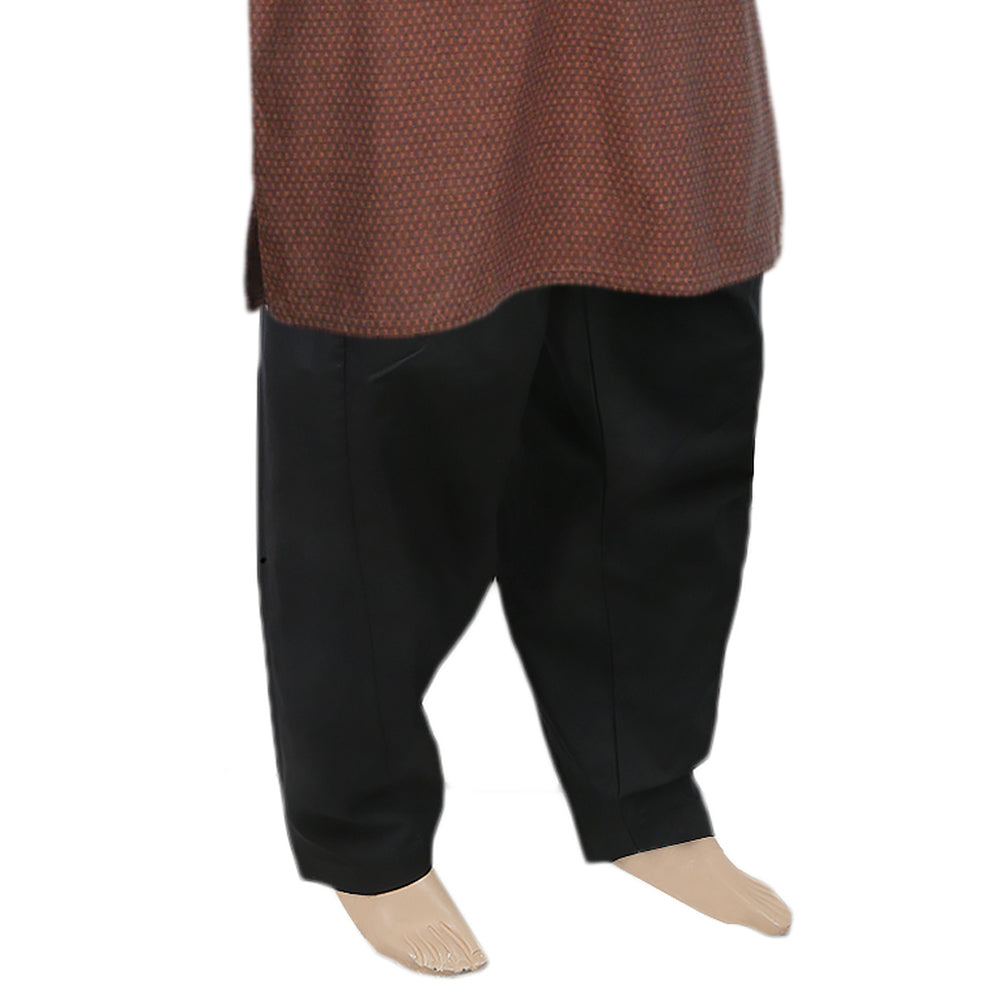 Men's PC Cotton Shalwar - Black, Men's Shalwars, Chase Value, Chase Value