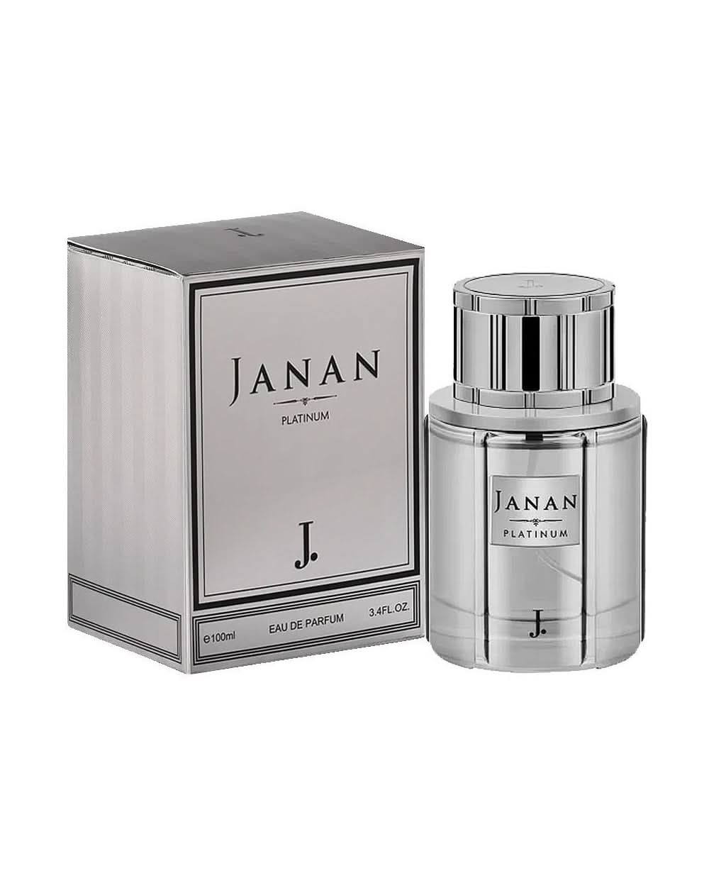 J. Janan Platinum Eau De Parfum, For Men, 100ml, Men Perfumes, Junaid Jamshed, Chase Value