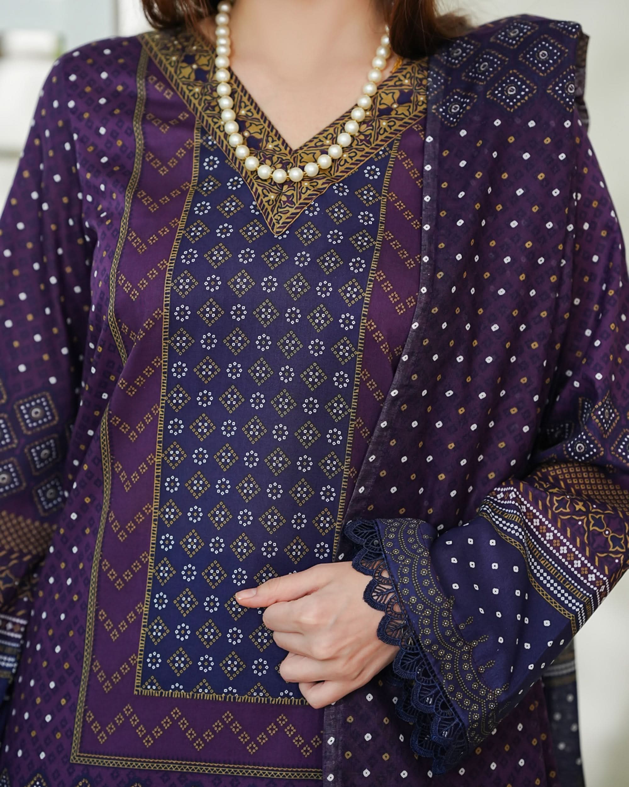 DAMAN By Vs Textile Exclusive Lawn Printed 3-PCS Unstiched Suit - 728, Women, 3Pcs Shalwar Suit, Chase Value, Chase Value