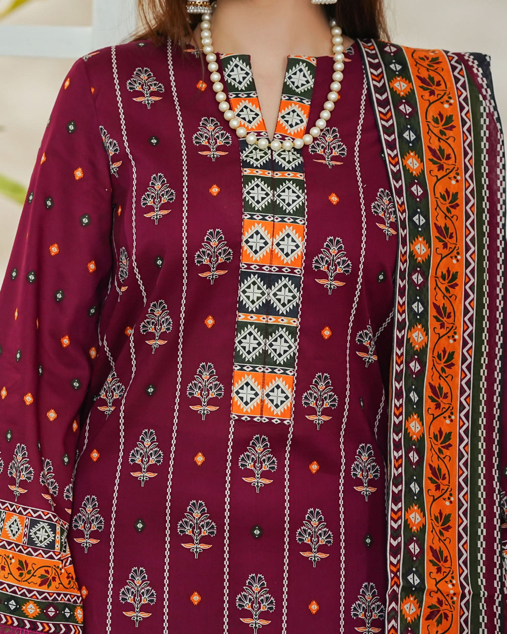 DAMAN By Vs Textile Exclusive Lawn Printed 3-PCS Unstitched Suit - 730, Women, 3Pcs Shalwar Suit, Chase Value, Chase Value