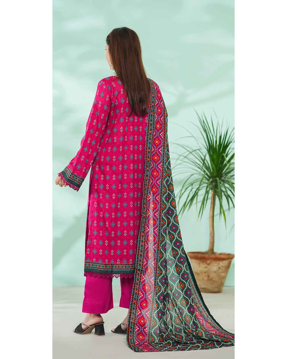 DAMAN By Vs Textile Exclusive Lawn Printed 3-PCS Unstiched Suit - 806, Women, 3Pcs Shalwar Suit, Chase Value, Chase Value