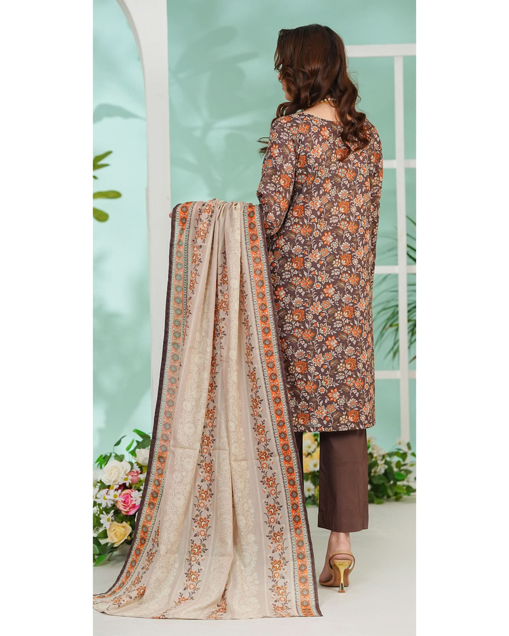 DAMAN By Vs Textile Exclusive Lawn Printed 3-PCS Unstiched Suit - 808, Women, 3Pcs Shalwar Suit, Chase Value, Chase Value