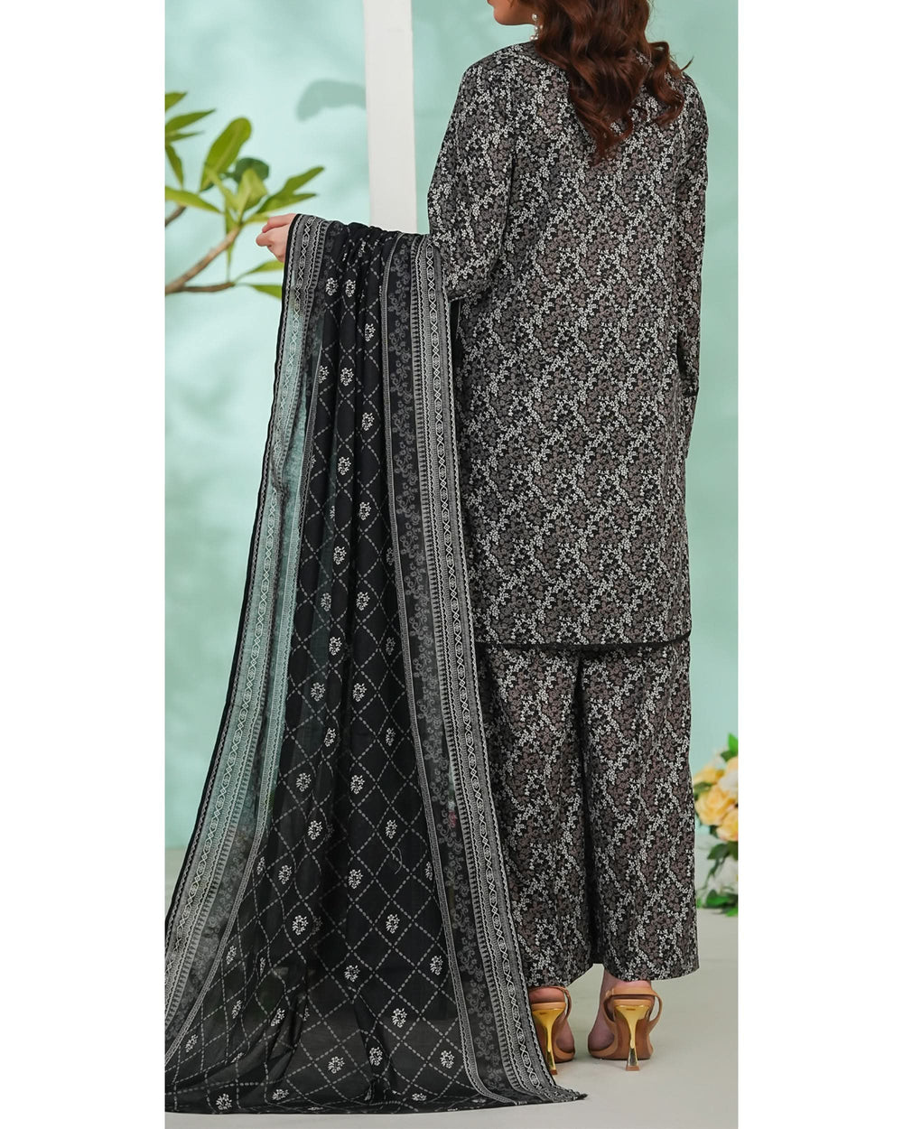 DAMAN By Vs Textile Exclusive Lawn Printed 3-PCS Unstiched Suit - 815, Women, 3Pcs Shalwar Suit, Chase Value, Chase Value