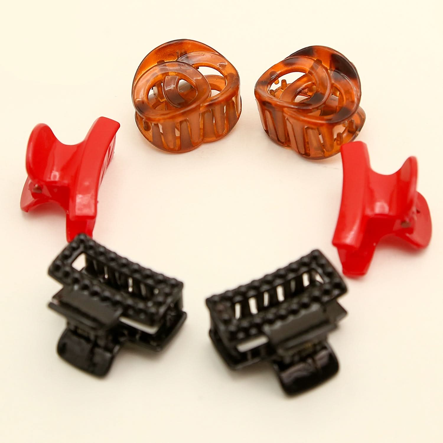 Hair Catcher 6 Pcs - Multi Color, Women Hair & Head Jewellery, Chase Value, Chase Value