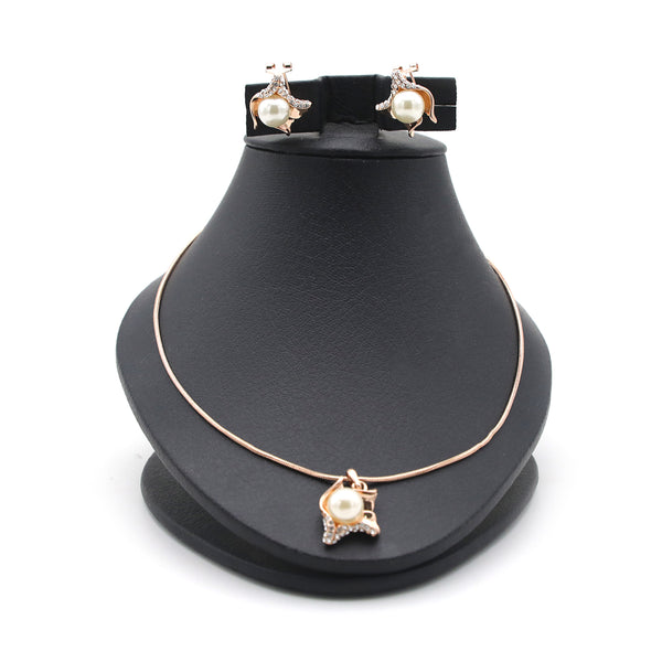 Women's Locket Set - Golden