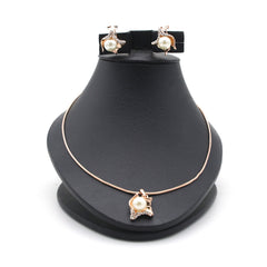 Women's Locket Set - Golden