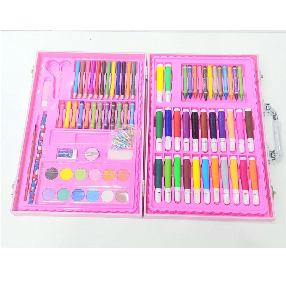 Creative Unicorn & Dino Art Kit Briefcase 126 Pieces, Coloring Tools, Chase Value, Chase Value