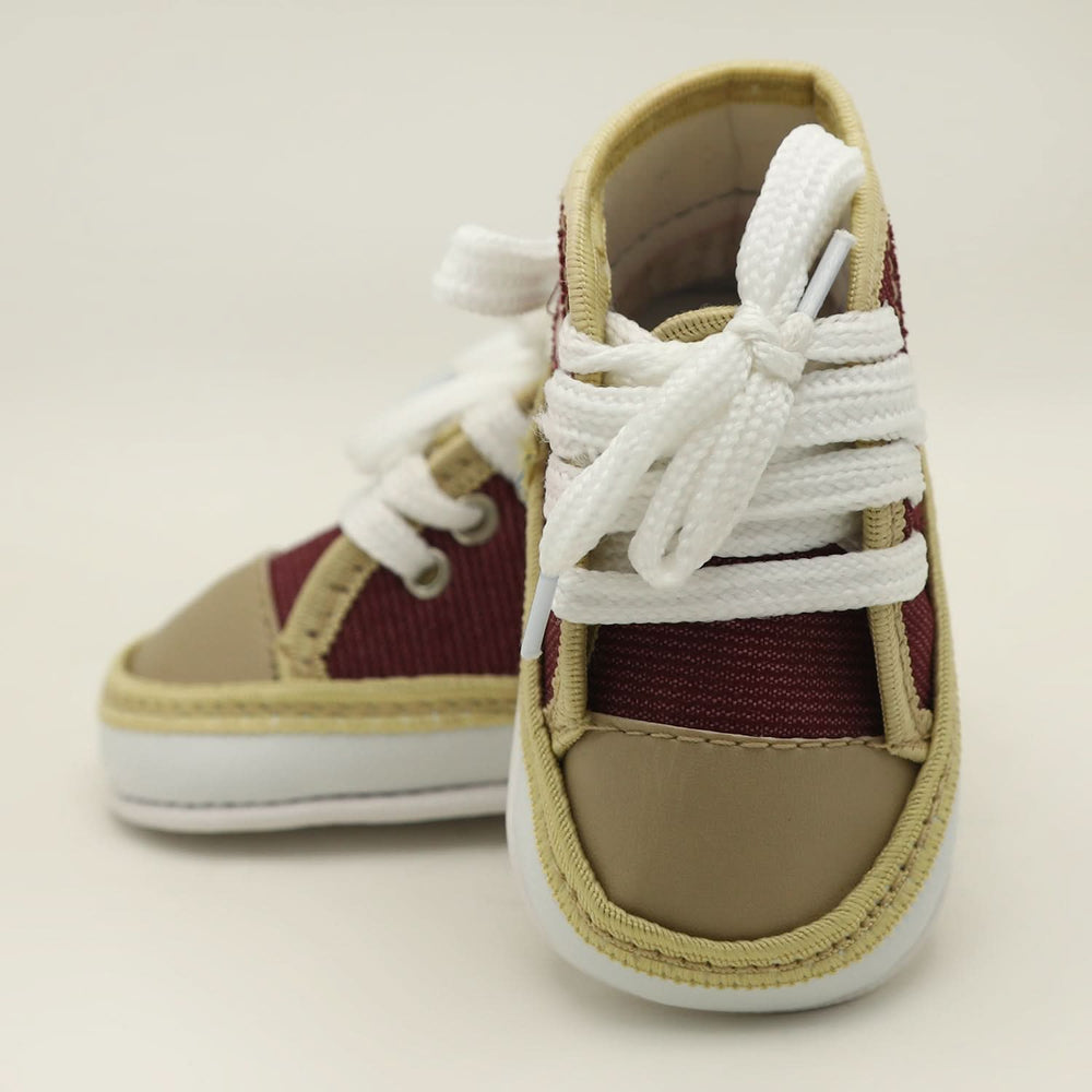 Newborn Boys Long Fancy Shoes - Maroon, Newborn Caps, Shoes & Socks, Chase Value, Chase Value
