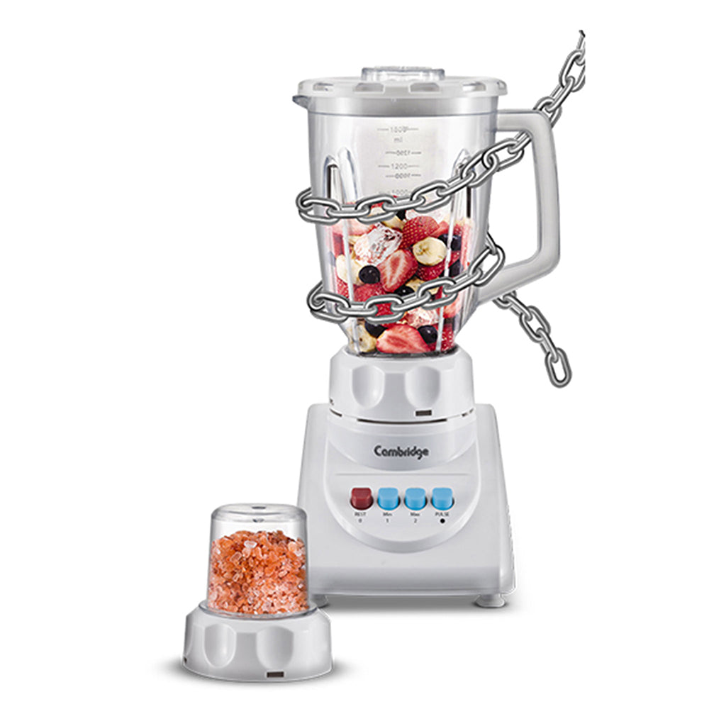 Cambridge Bl 247 -Blender With Grinder Unbreakable – White, Juicer Blender & Mixer, Cambridge, Chase Value