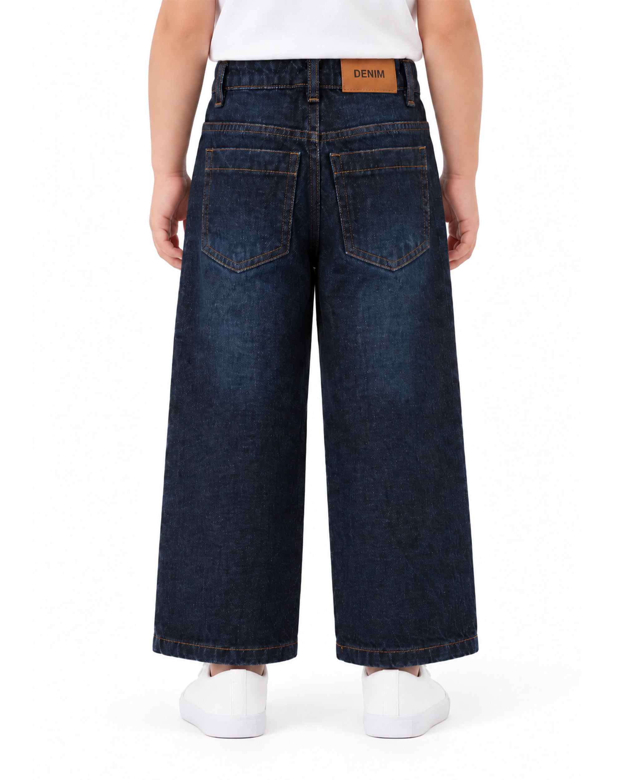 Girls Loose Fit Denim Pants