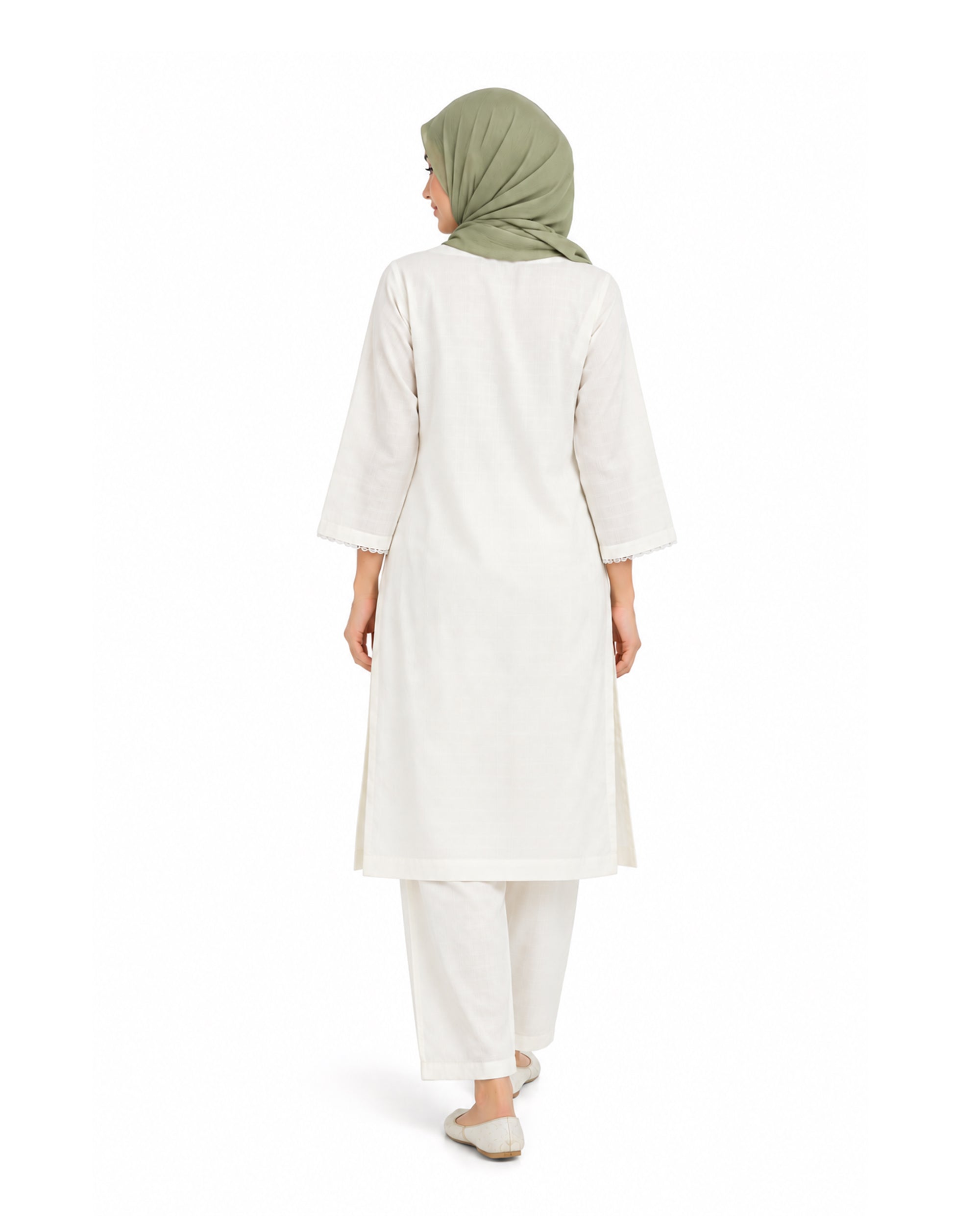 Valuables Women's Embroidered 2 Pc Suit
