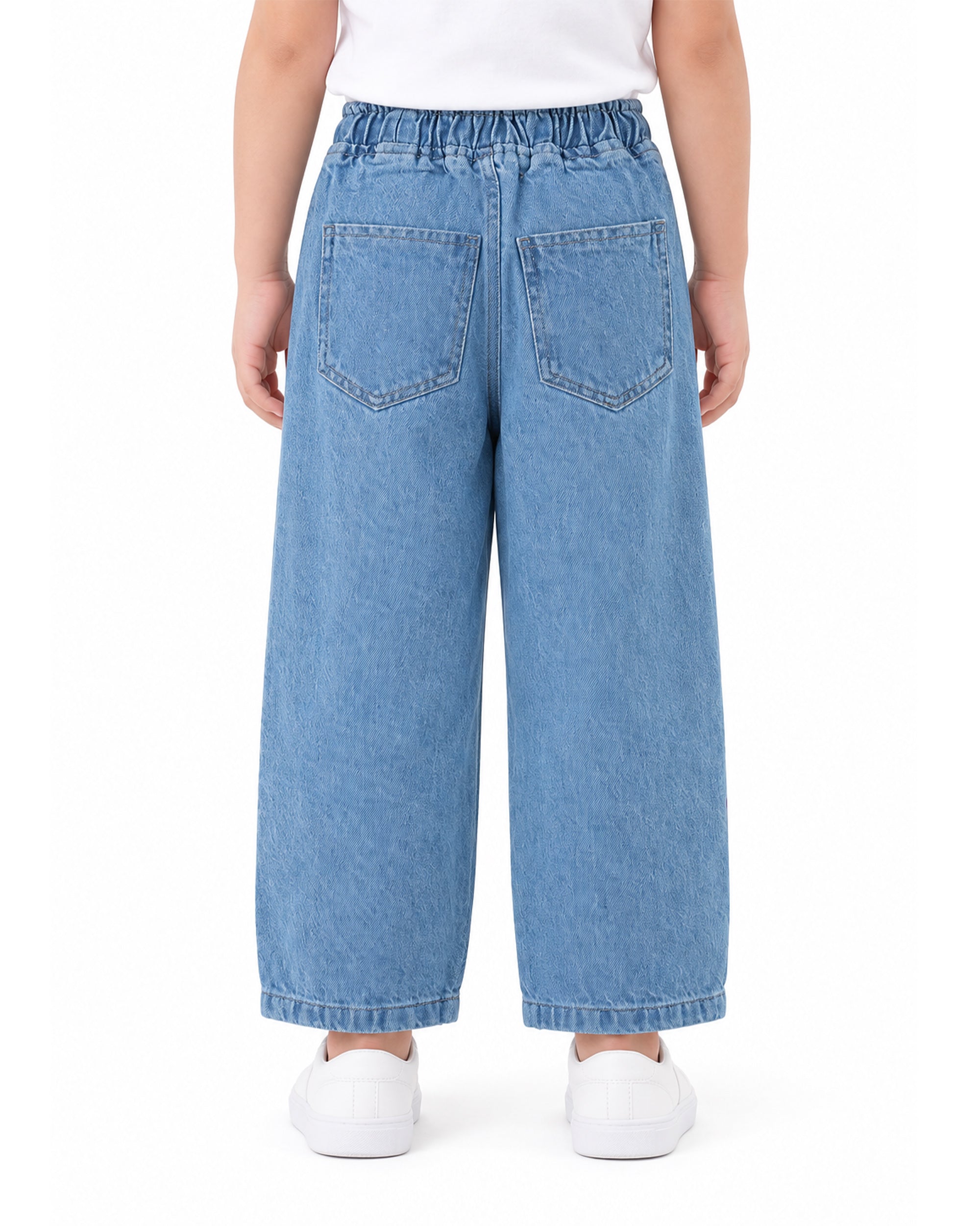 Girls Loose Fit Denim Pants