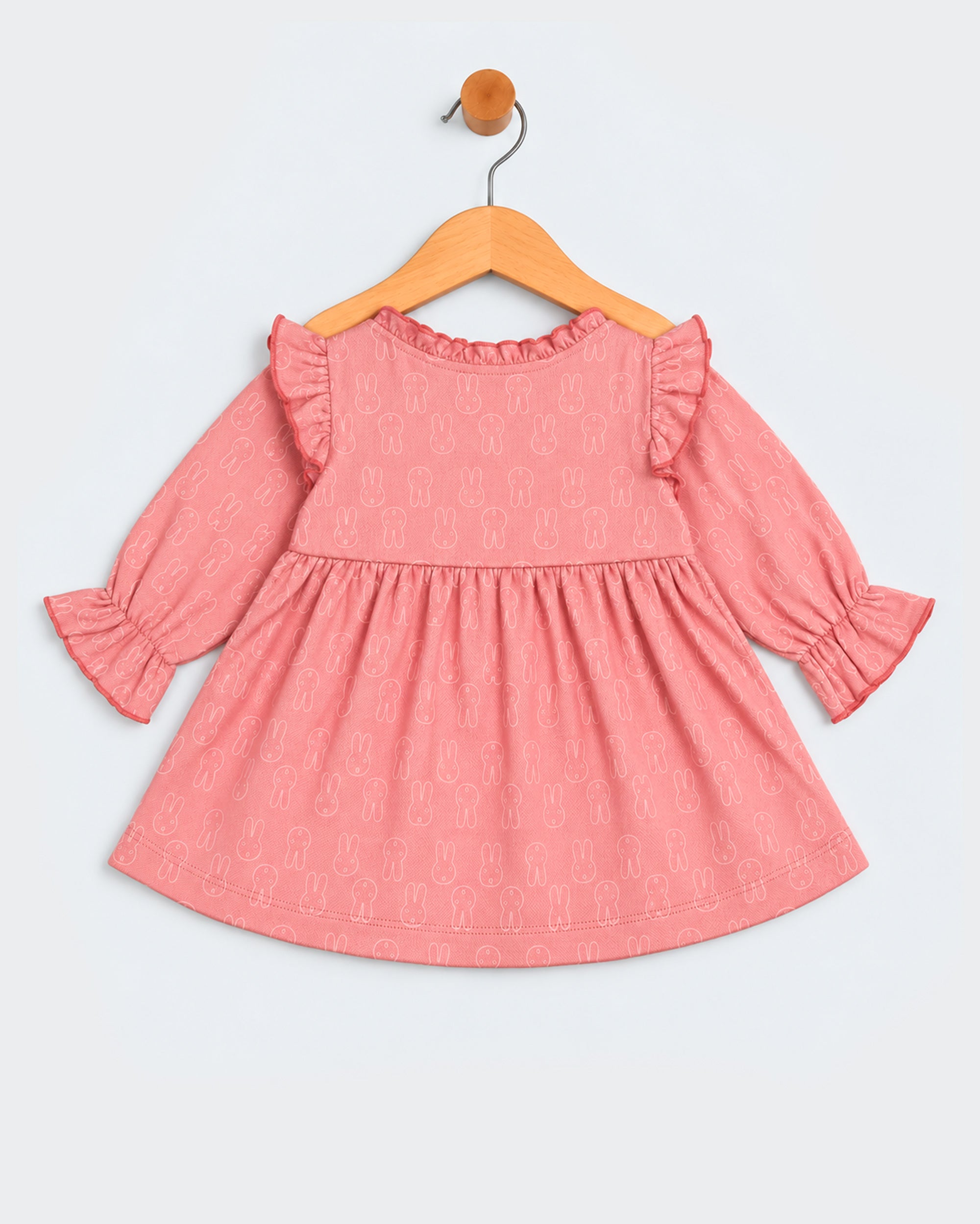 Eminent Newborn Girls Bunny Printed Frock