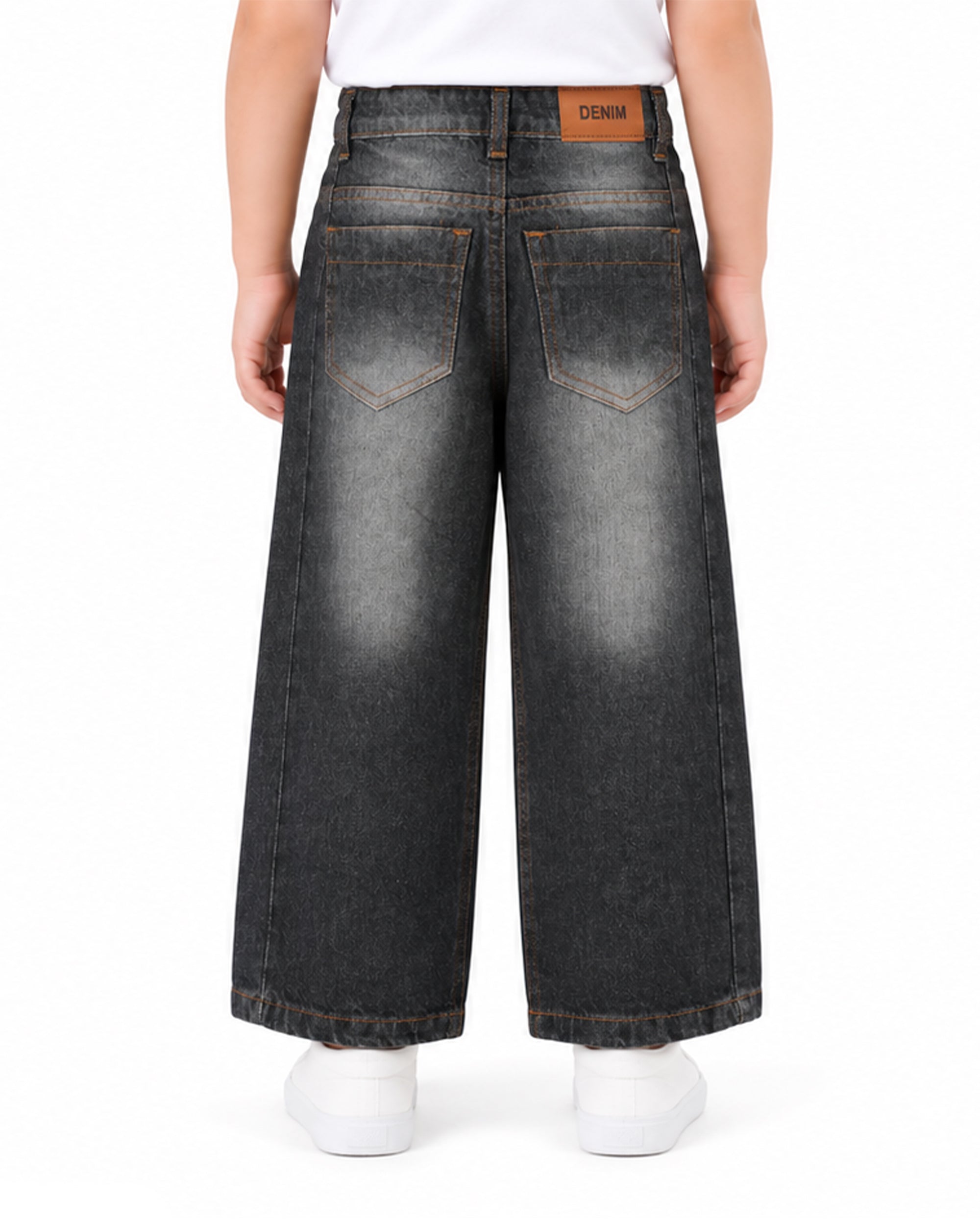 Girls Loose Fit Denim Pants