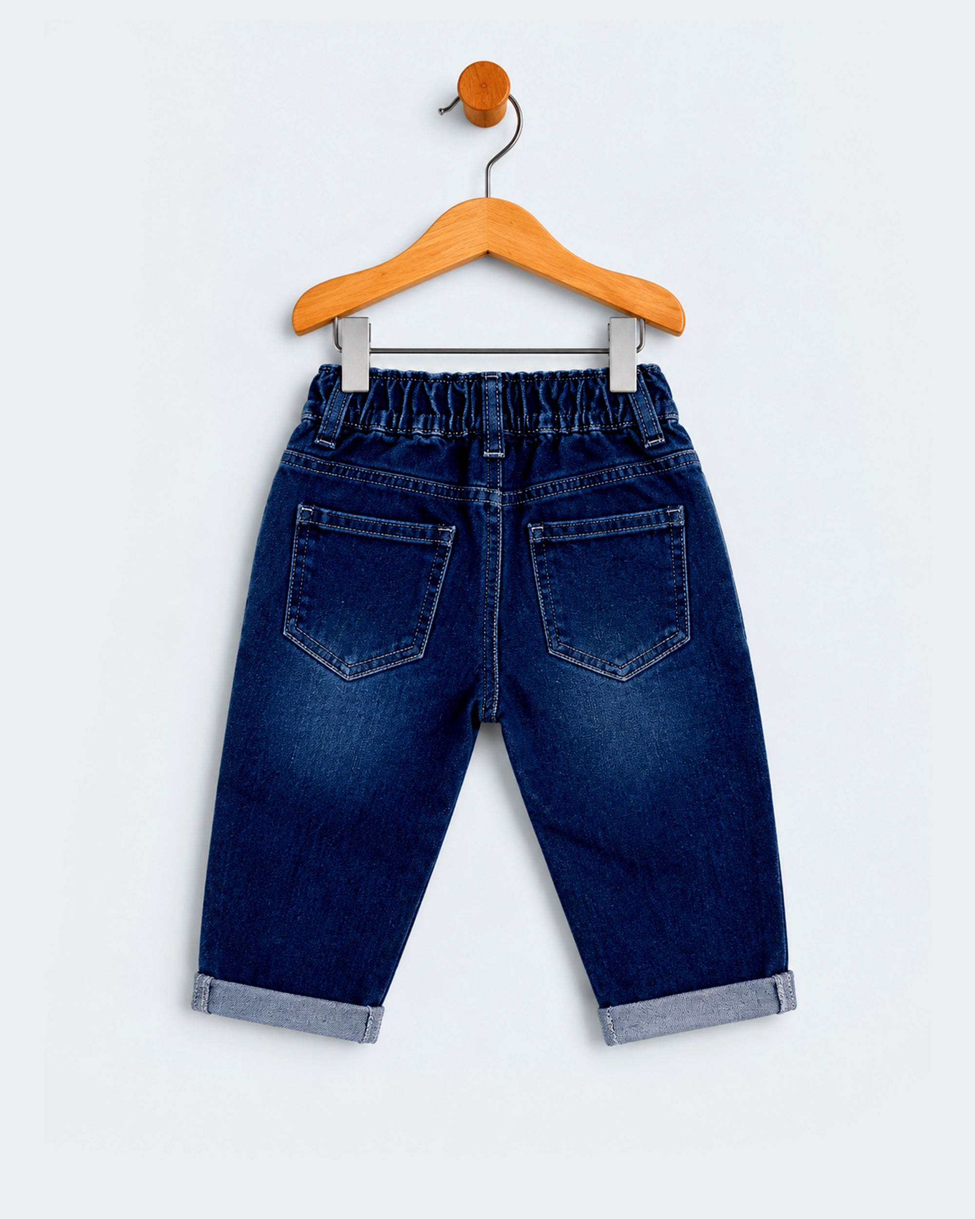 Eminent Newborn Girls Bunny Patch Denim Pants