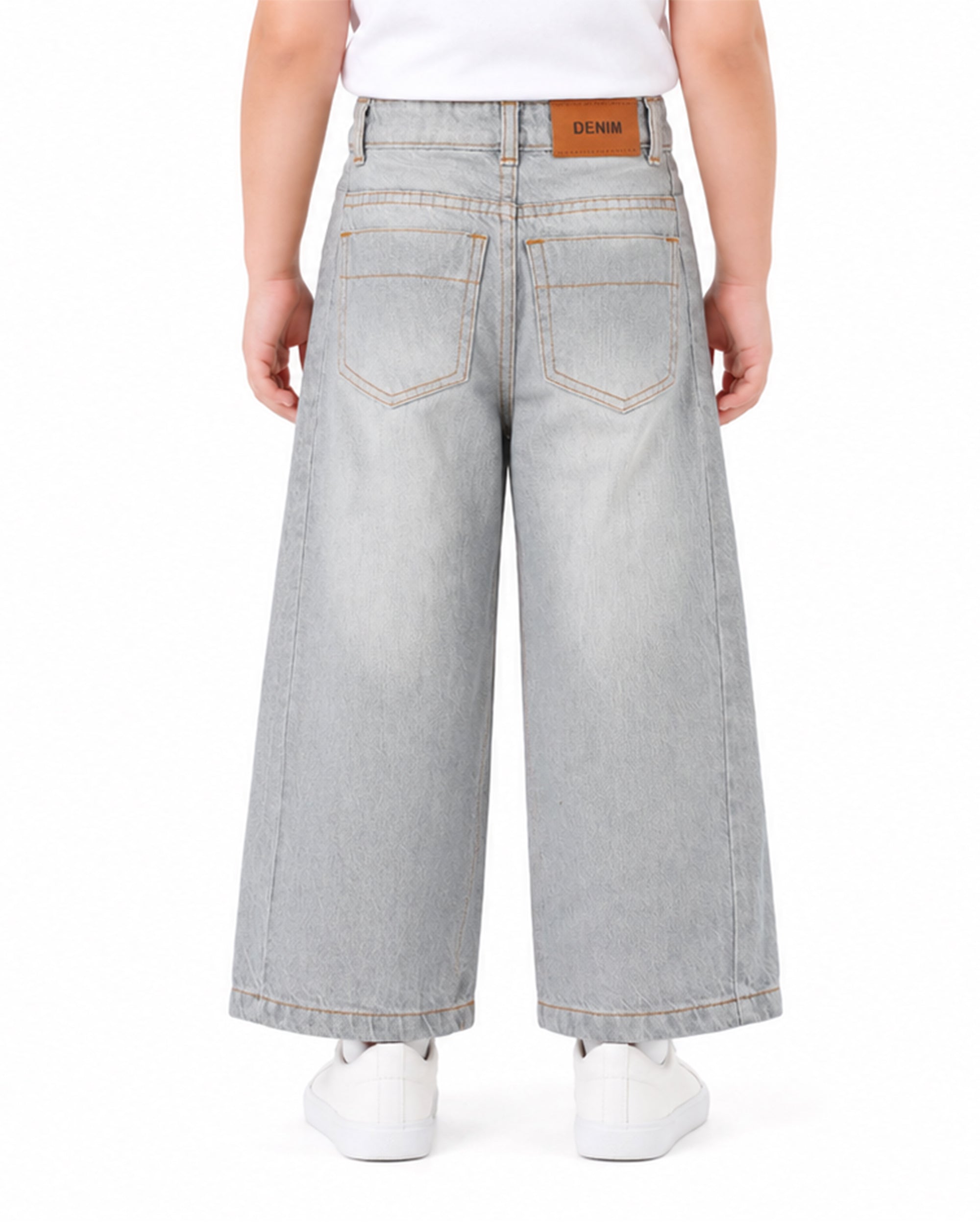 Girls Loose Fit Denim Pants