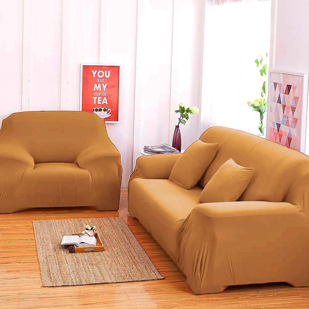 Turkish Sofa Cover Pack of 5 - Light Brown, Decoration, Chase Value, Chase Value