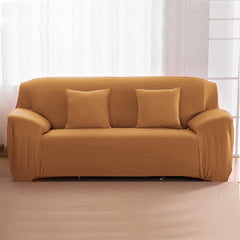 Sofa Cover 7 Seater Plain Jersey - Yellow, Decoration, Chase Value, Chase Value