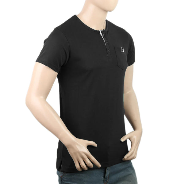 Men's Half Sleeves T-Shirt - Black, Men's T-Shirts & Polos, Chase Value, Chase Value