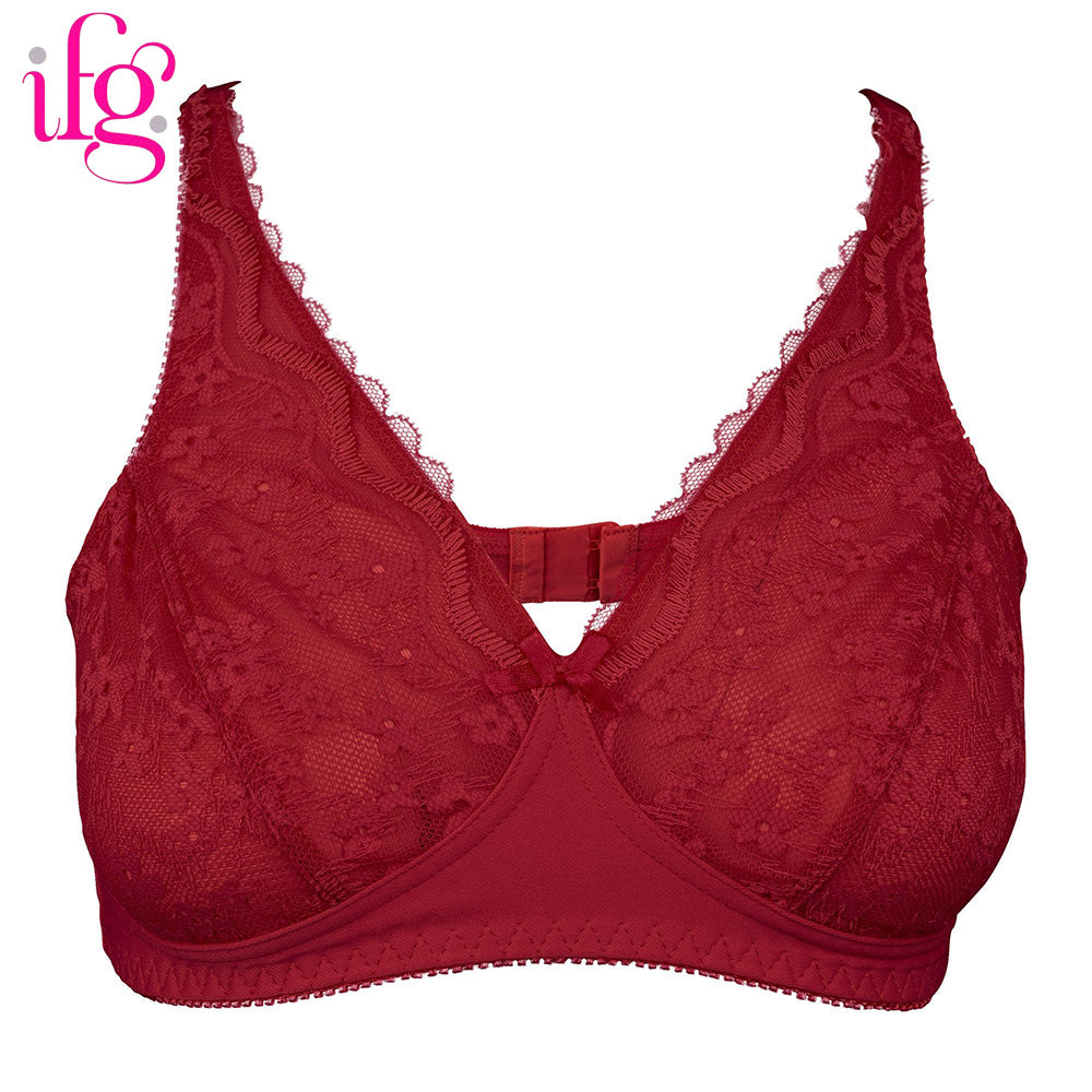 IFG Poppy Bra Blossom 005 - Maroon, Women Bras, IFG, Chase Value
