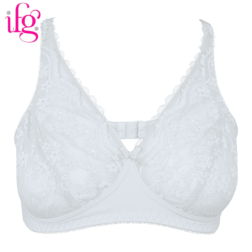 IFG Poppy Bra Blossom 005 - White, Women Bras, IFG, Chase Value