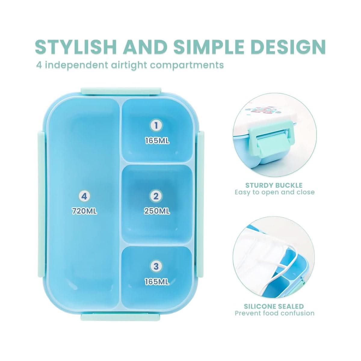 Open It Lunch Box Plastic – Easy Access, Tiffin Boxes & Bottles, Chase Value, Chase Value