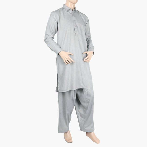 Eminent Men's Trim Fit Shalwar Suit - Bluish Grey, Men's Shalwar Kameez, Eminent, Chase Value