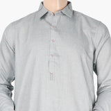 Eminent Men's Trim Fit Shalwar Suit - Bluish Grey, Men's Shalwar Kameez, Eminent, Chase Value