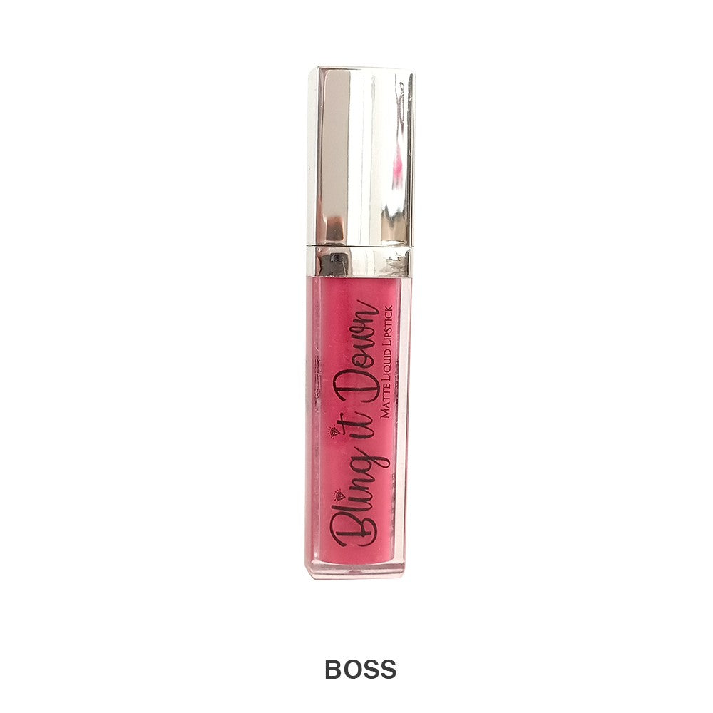 Bling It Down Matte Lipstick - Boss, Lipstick, Nadia Hussain, Chase Value